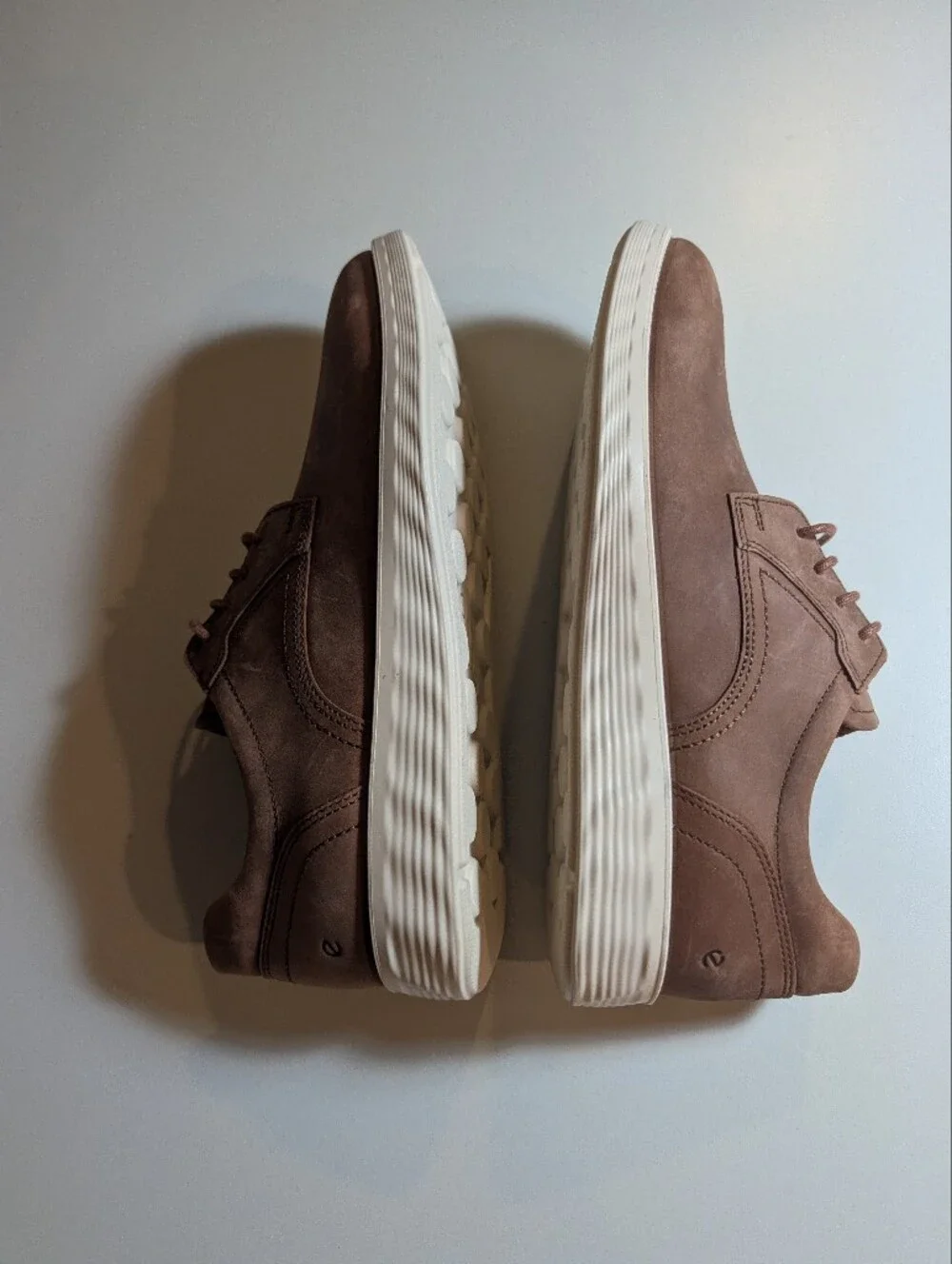 Ecco Men's 4-4.5 S-Lite Hybrid  Casual Brown Leather Lace-Up Shoes